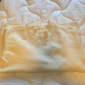 H&M Cream Turtleneck Sweater